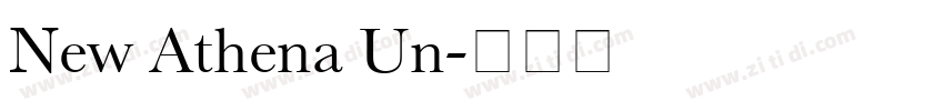 New Athena Un字体转换